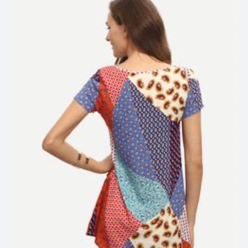 Zara Patchwork Romper - image 3